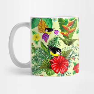 Birds and Nature Floral Exotic Pattern Mug